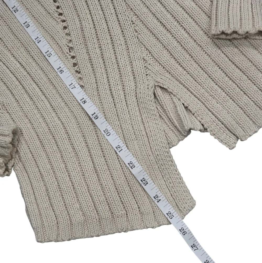 Cult Gaia Women's Noa Cotton Ribbed-knit Sweater‎ S